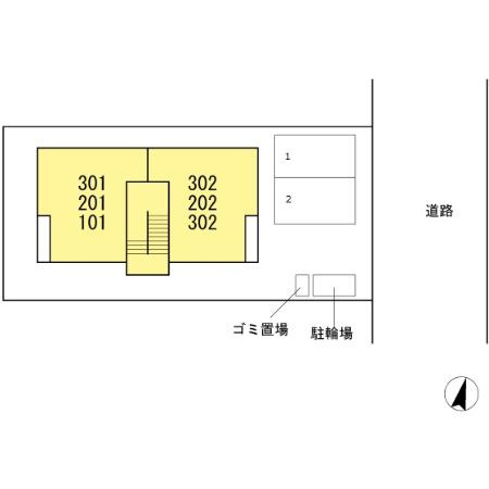 カーサフェリーチェの区画図