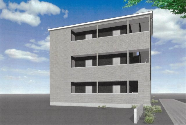 千葉県船橋市飯⼭満町2丁目　共同住宅建築条件付き売地の外観パース|参考イメージパース
