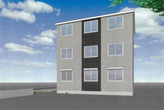 千葉県船橋市飯⼭満町2丁目　共同住宅建築条件付き売地の外観パース|参考イメージパース