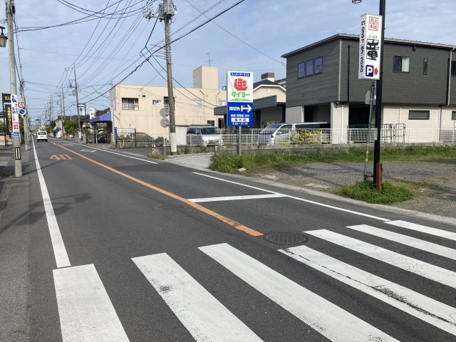 取手市宮和田　売土地の前面道路含む現地写真