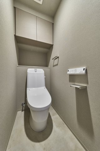プラウドフラット三越前イーストのトイレ|落ち着いた色調のトイレです