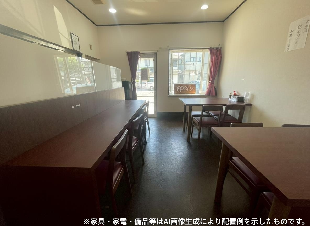 勝浦市上植野　中古店舗居宅の内装