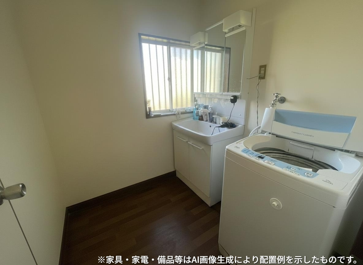 勝浦市上植野　中古店舗居宅の独立洗面台