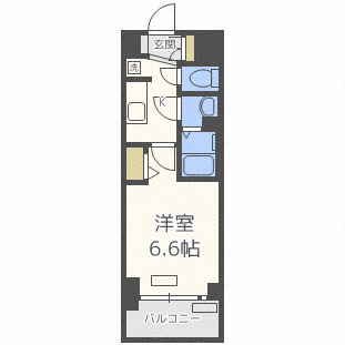 大阪市西区九条南２丁目の賃貸マンションの間取り