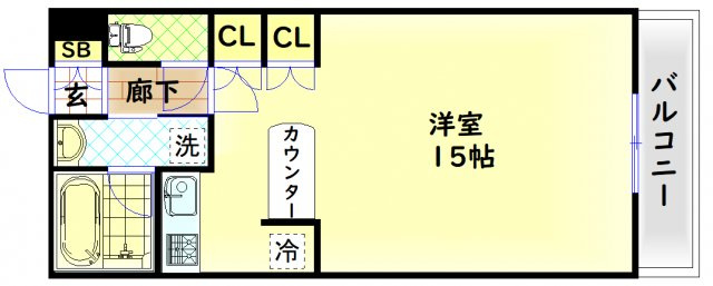 【間取り】 | アスリート難波WEST