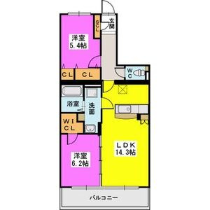 サニーコート梅満の間取り|使い勝手の良い間取りです♪