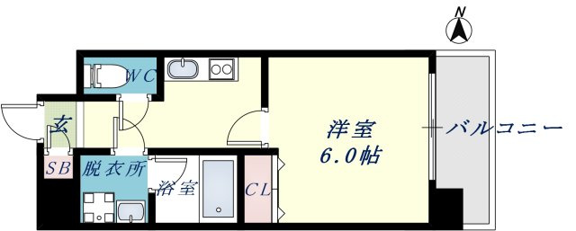 グランシス高井田の間取り