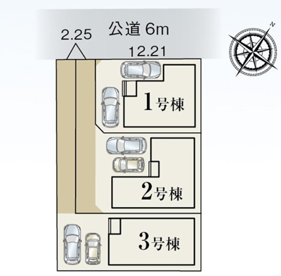 【区画図】 | 静岡市駿河区下川原1丁目 2期 新築一戸建て 2号棟 | 2号棟の区画図です