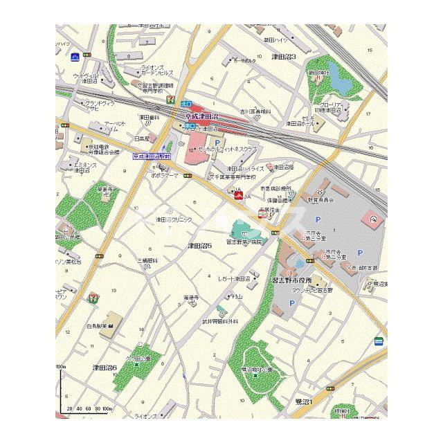アムール 久々田の地図