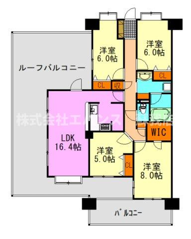 【間取り】 | ダイアパレスヒルトップ・エフ千葉寺駅前