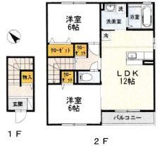 【間取り】 | プラム  | プラムの間取りです。
