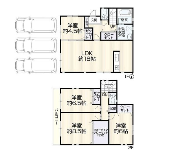 厚木市山際　中古戸建の間取り|間取図「厚木市山際　中古戸建」