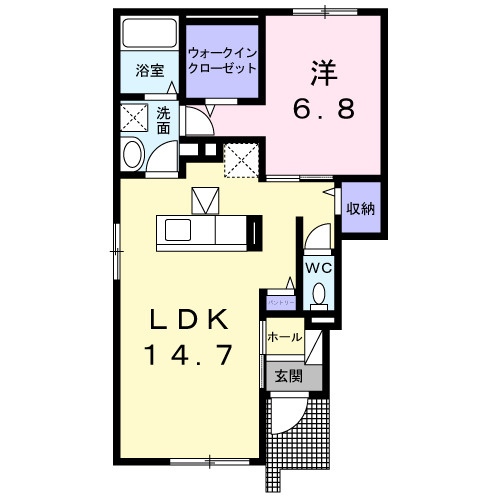 【間取り】 | ルーラル　クラウンⅠ