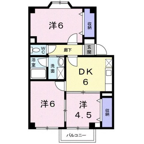 チェリーヒルズＢの間取り