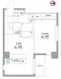 墨田区東駒形４丁目の賃貸マンションの間取り