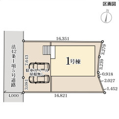 リーブルガーデン北九州市八幡西区上上津役第十の区画図
