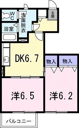 シャルムＡの間取り