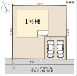 リーブルガーデン福岡市東区香椎台3丁目の区画図
