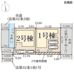 リーブルガーデン大和郡山市小泉町24期の区画図
