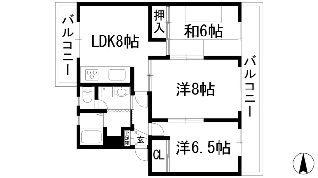 【間取り】 | アビタシオン仁川