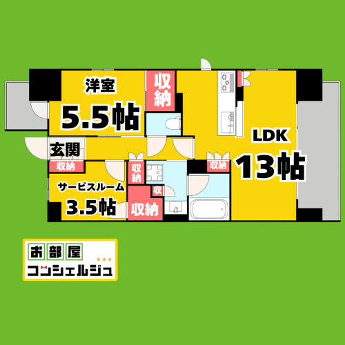 プレサンスロジェ名駅南の間取り