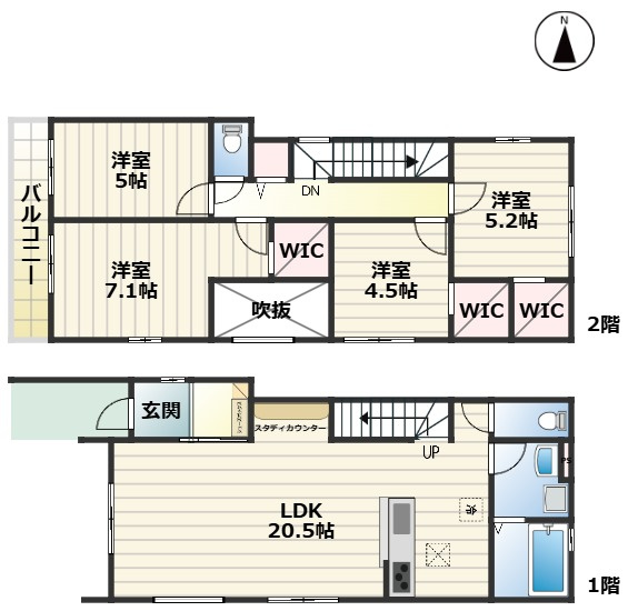 Re・Terrechez名東区小井堀町1期｜名古屋市の戸建ならホームアップの間取り|間取図