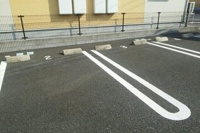 駐車場に車を止められます
