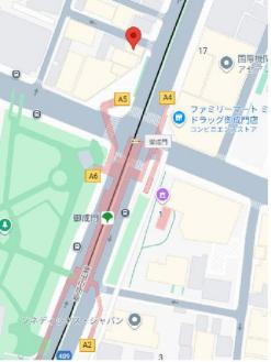 港区西新橋３丁目の店舗事務所の地図