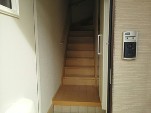 落ち着いた玄関です