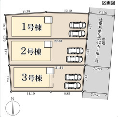 リーブルガーデン小郡市小郡第四の区画図
