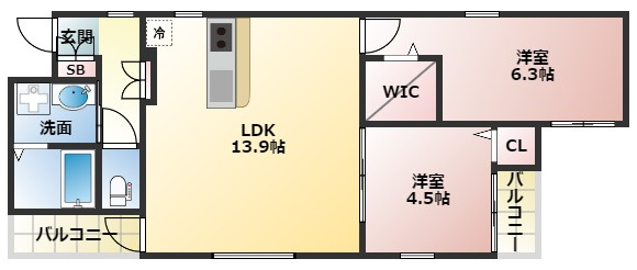 【間取り】 | ステディ帝塚山