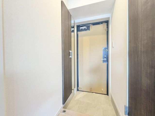 熊本市中央区薬園町の賃貸マンションの玄関