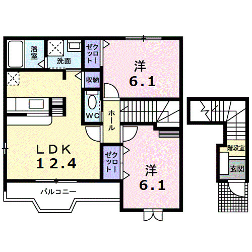 クレストール森脇の間取り