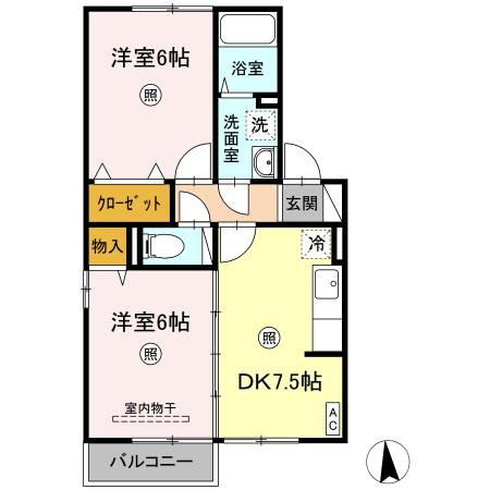 Ｙ'Ｓ コート　Ａの間取り