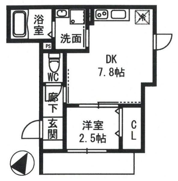 御船D-roomの間取り