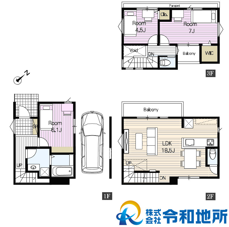 新築戸建　茅ヶ崎市中海岸4丁目の間取り