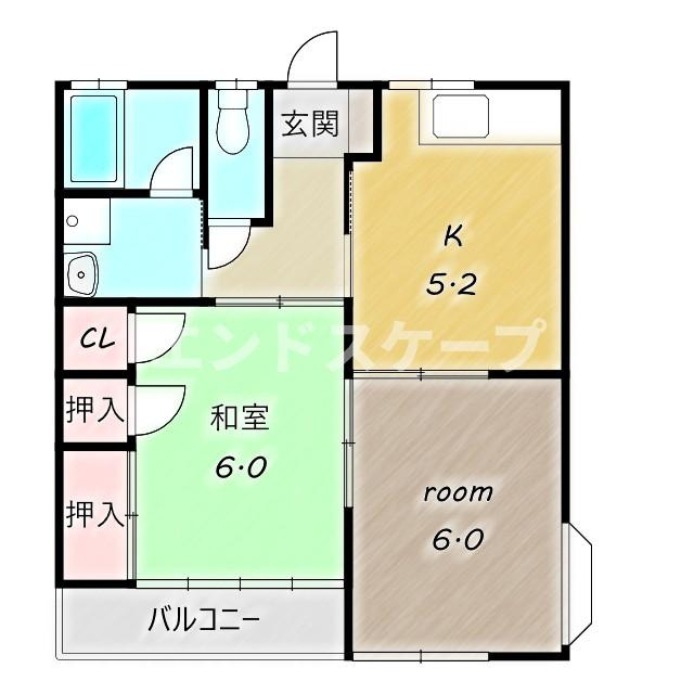 ヴィレッジフクダの間取り|高崎、前橋のお部屋探しはエンドスケープまで！お客様の理想お聞かせ下さい♪