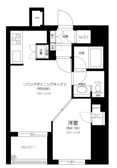 シュロス中野の間取り