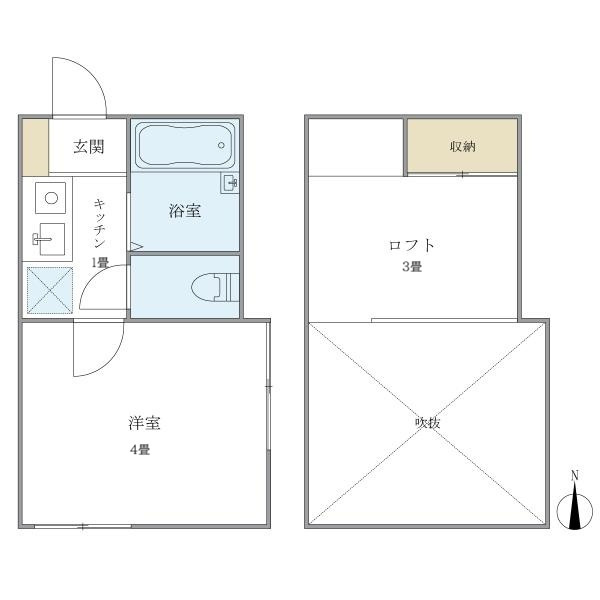 八景舎高円寺南Ｂの間取り
