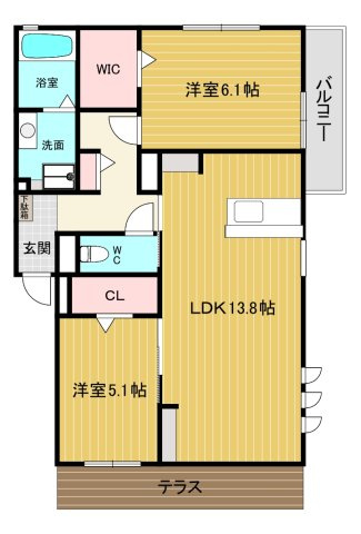 【間取り】 | ルクリア Ａ棟