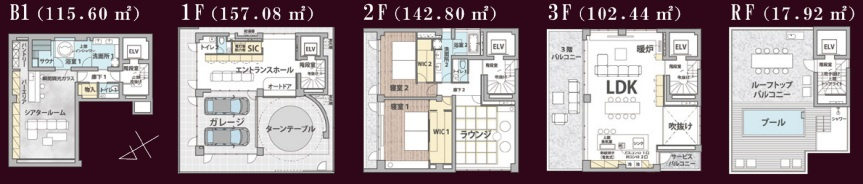 港区南青山６丁目のビルの間取り
