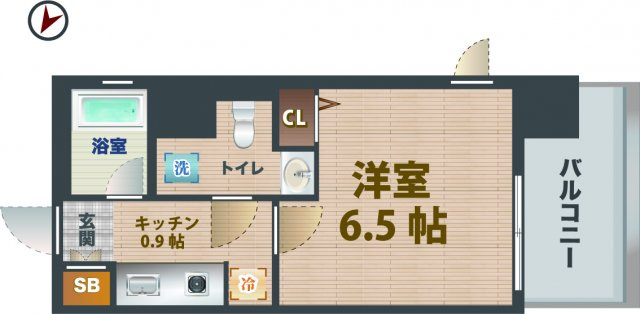 【間取り】 | アイルズ東中野 | 1Kのお部屋です。