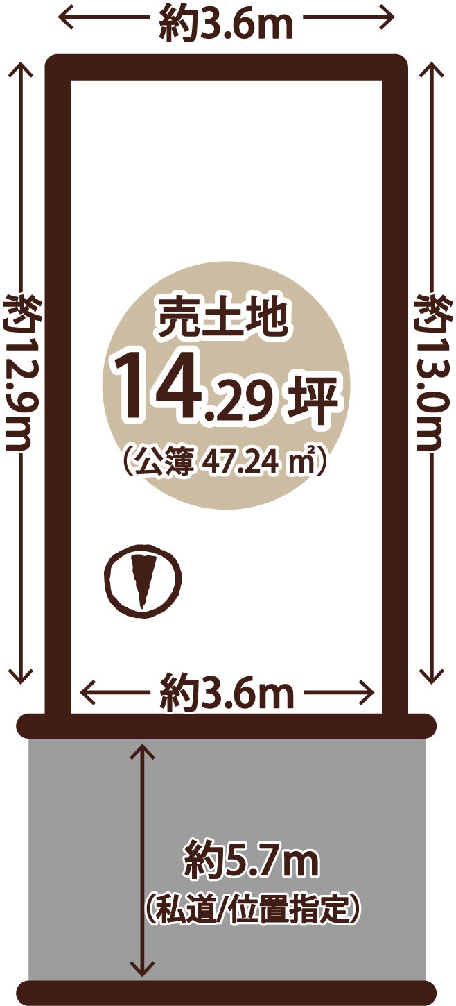 寺戸町三ノ坪　建築条件無土地