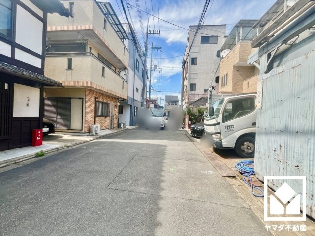 南区東九条明田町の前面道路含む現地写真