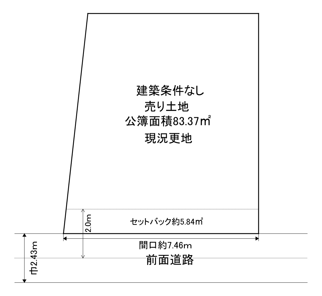 京阪藤森駅８分♪建築条件無し売土地！！の土地図