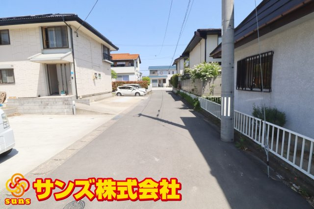 【売地】郡山市大槻町字北ノ林　　　　大成小学校・郡山第７中学校の外観|南側から見た北側市道