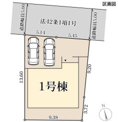 リーブルガーデン西脇市西脇16期の区画図