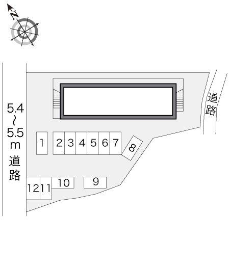 レオパレス古市場の区画図