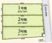 川越市大字萱沼　売地　1号地の画像