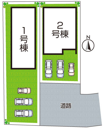 ●5(土)6(日)現地見学可能！　奈良市東九条町の区画図|全2区画